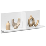 Vidaxl wandkast 70x16,5x30 cm bewerkt hout wit