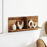Vidaxl wandkast 70x16,5x30 cm bewerkt hout oud houtkleurig