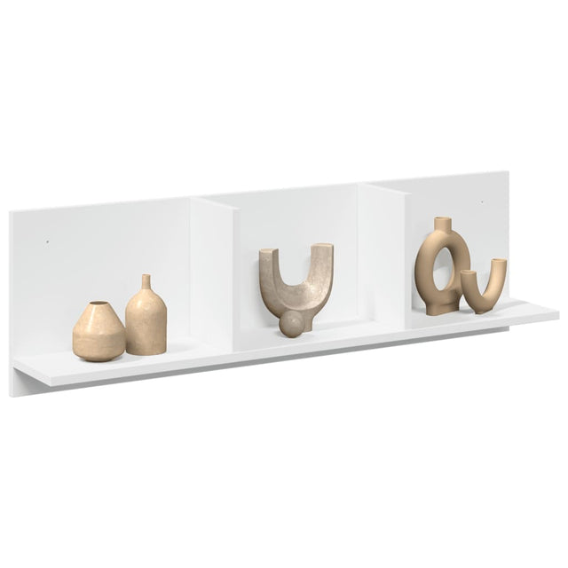 Vidaxl wandkast 100x16,5x30 cm bewerkt hout wit