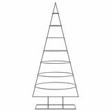 Vidaxl kerstdecoratie kerstboom 180 cm metaal zwart