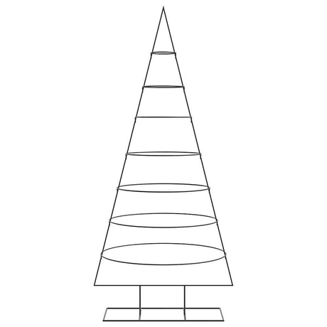 Vidaxl kerstdecoratie kerstboom 210 cm metaal zwart