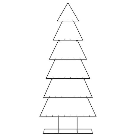 Vidaxl kerstdecoratie kerstboom 180 cm metaal zwart