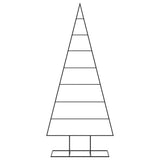 Vidaxl kerstdecoratie kerstboom 180 cm metaal zwart