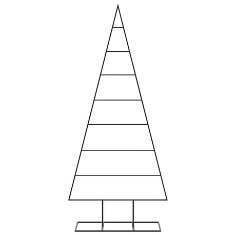Vidaxl kerstdecoratie kerstboom 180 cm metaal zwart