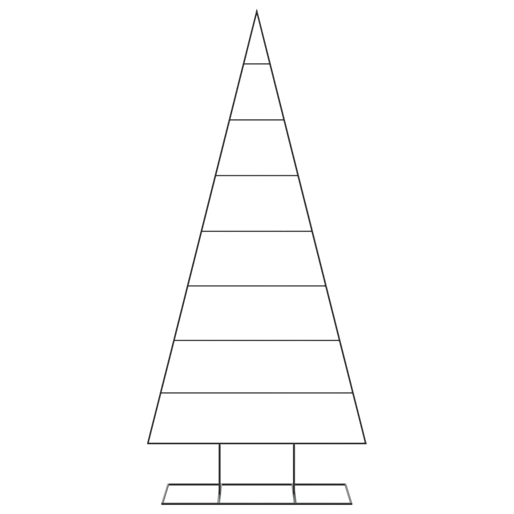 VidaXL Weihnachtsdekoration Weihnachtsbaum 210 cm Metall Schwarz