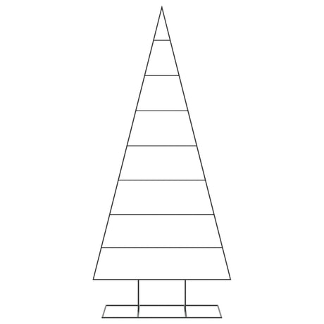 VidaXL Weihnachtsdekoration Weihnachtsbaum 210 cm Metall Schwarz