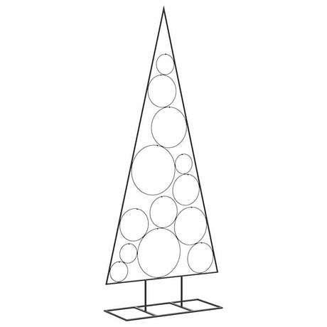 Vidaxl kerstdecoratie kerstboom 150 cm metaal zwart