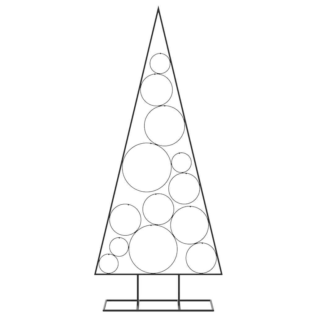 Vidaxl kerstdecoratie kerstboom 150 cm metaal zwart