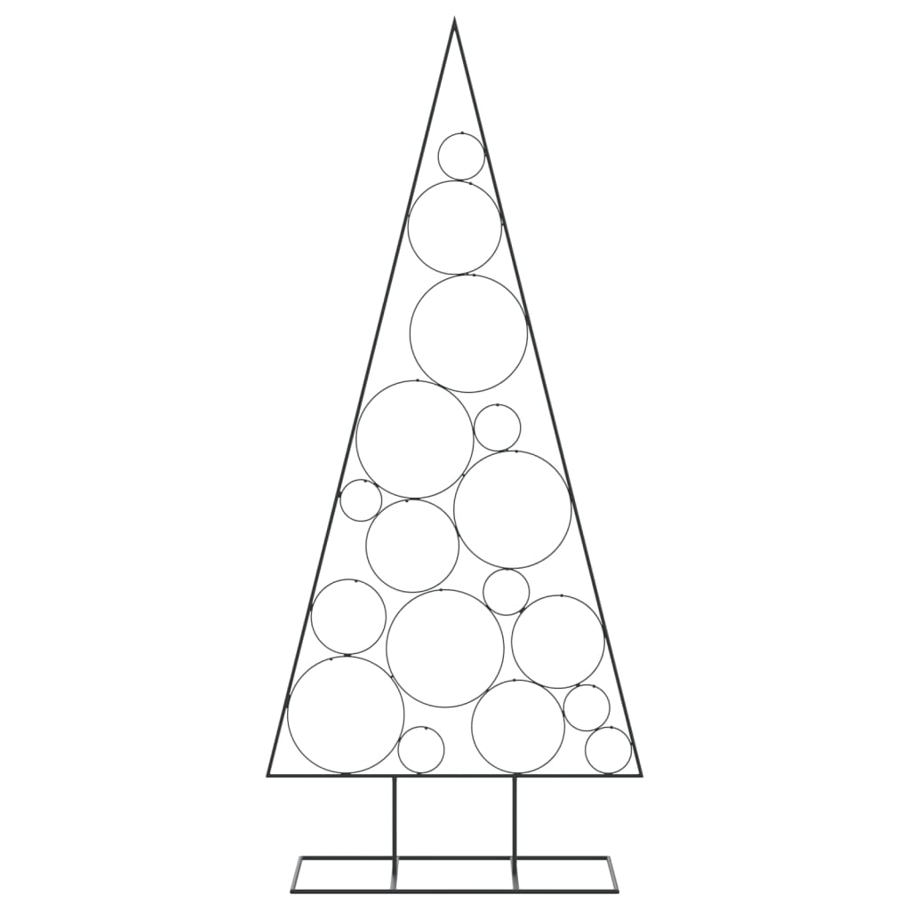 Vidaxl kerstdecoratie kerstboom 180 cm metaal zwart