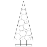 Vidaxl kerstdecoratie kerstboom 180 cm metaal zwart
