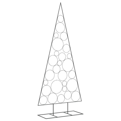 Vidaxl kerstdecoratie kerstboom 210 cm metaal zwart