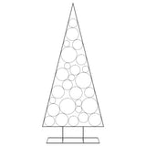 Vidaxl kerstdecoratie kerstboom 210 cm metaal zwart