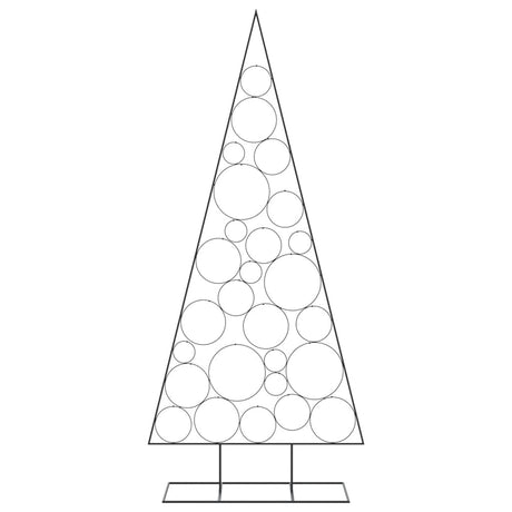 Vidaxl kerstdecoratie kerstboom 210 cm metaal zwart