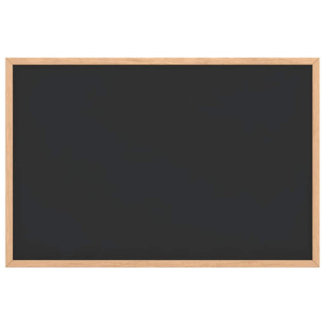 Vidaxl krijtbord met massief grenenhouten frame zwart 60x40 cm