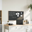 Vidaxl krijtbord met massief grenenhouten frame zwart 100x55 cm