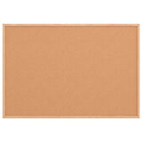 Vidaxl kurkbord met massief grenenhouten frame 80x55 cm