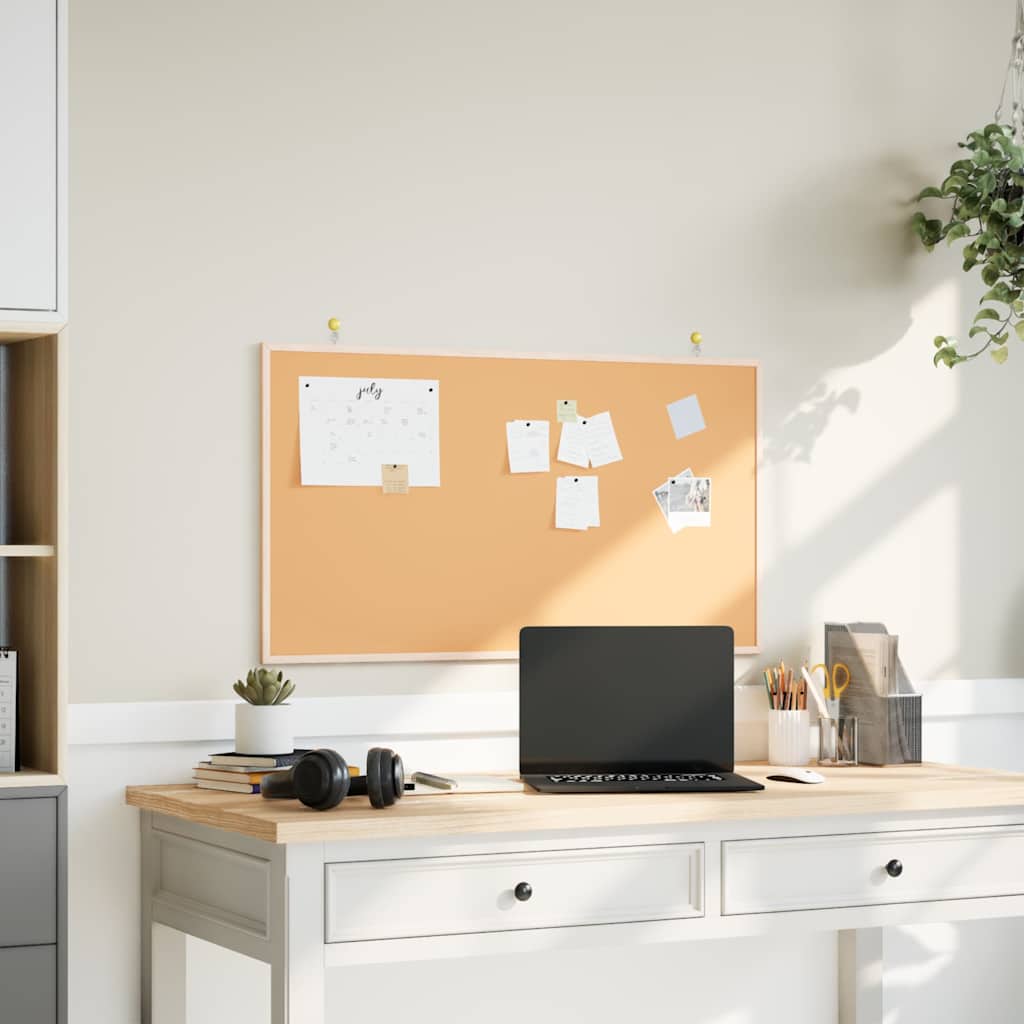 Vidaxl kurkbord met massief grenenhouten frame 100x55 cm