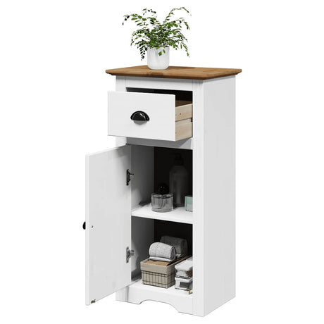 Vidaxl badkamerkast bodo 44x30x90 cm wit en bruin