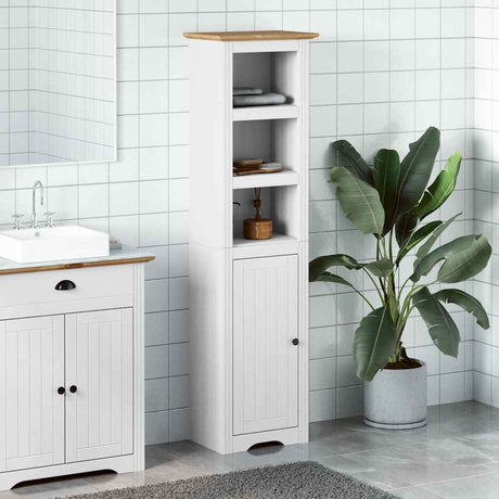 Vidaxl badkamerkast bodo 44x30x160 cm wit en bruin