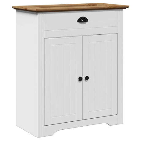 Vidaxl wastafelkast bodo 70x35x80 cm wit en bruin
