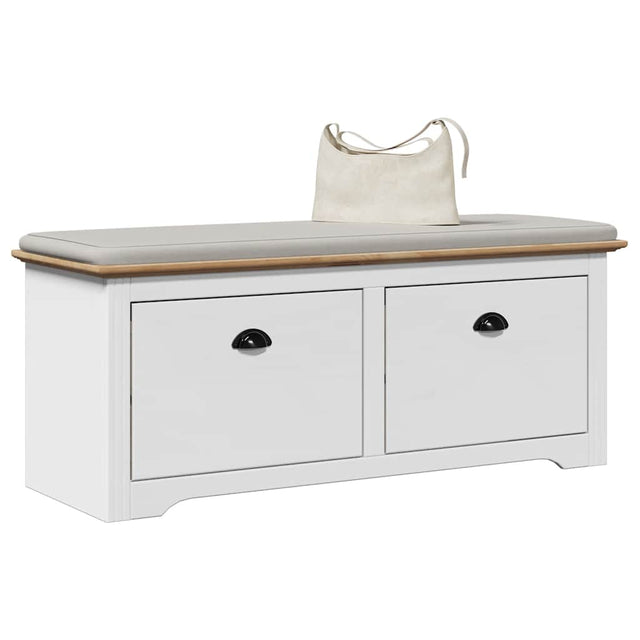 Vidaxl gangbank bodo 114x40x45 cm wit en bruin
