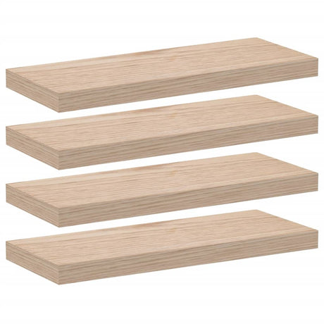 Vidaxl wandschapppen 4 st 60x23,5x4 cm bewerkt hout
