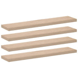 Vidaxl wandschapppen 4 st 110x23,5x4 cm bewerkt hout