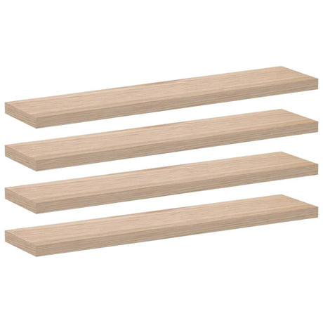Vidaxl wandschapppen 4 st 110x23,5x4 cm bewerkt hout