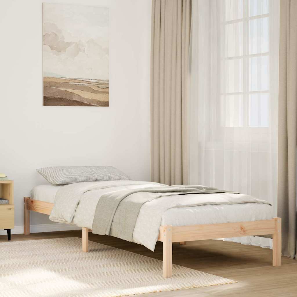 Vidaxl bedframe extra lang zonder matras massief grenenhout 80x210 cm