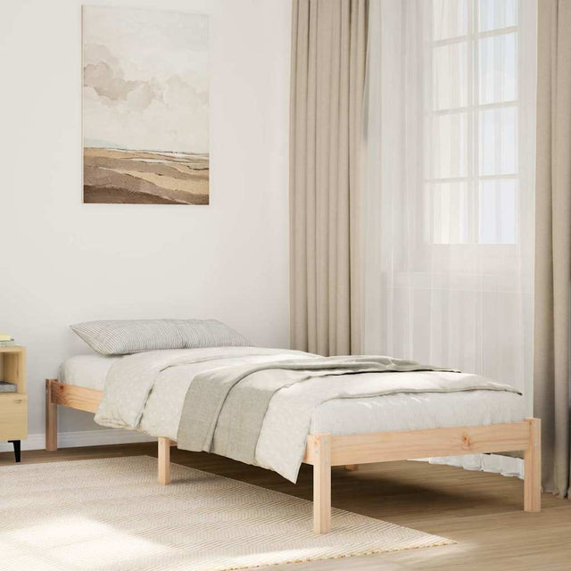 Vidaxl bedframe extra lang zonder matras massief grenenhout 80x210 cm