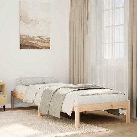 Vidaxl bedframe extra lang zonder matras massief grenenhout 90x210 cm