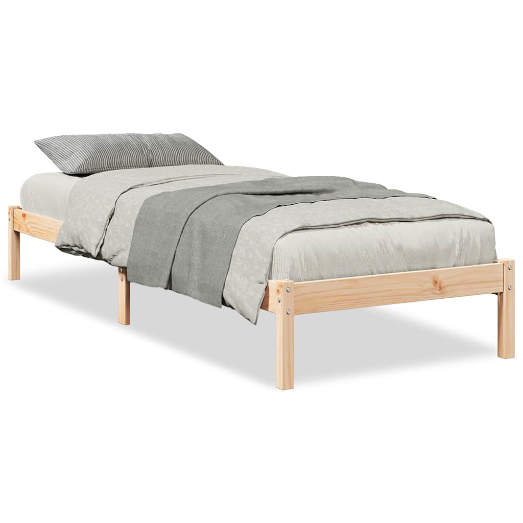 Vidaxl bedframe extra lang zonder matras massief grenenhout 100x210 cm