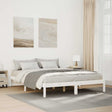 Vidaxl bedframe extra lang zonder matras grenenhout wit 160x210 cm
