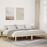 Vidaxl bedframe extra lang zonder matras massief grenenhout 180x210 cm