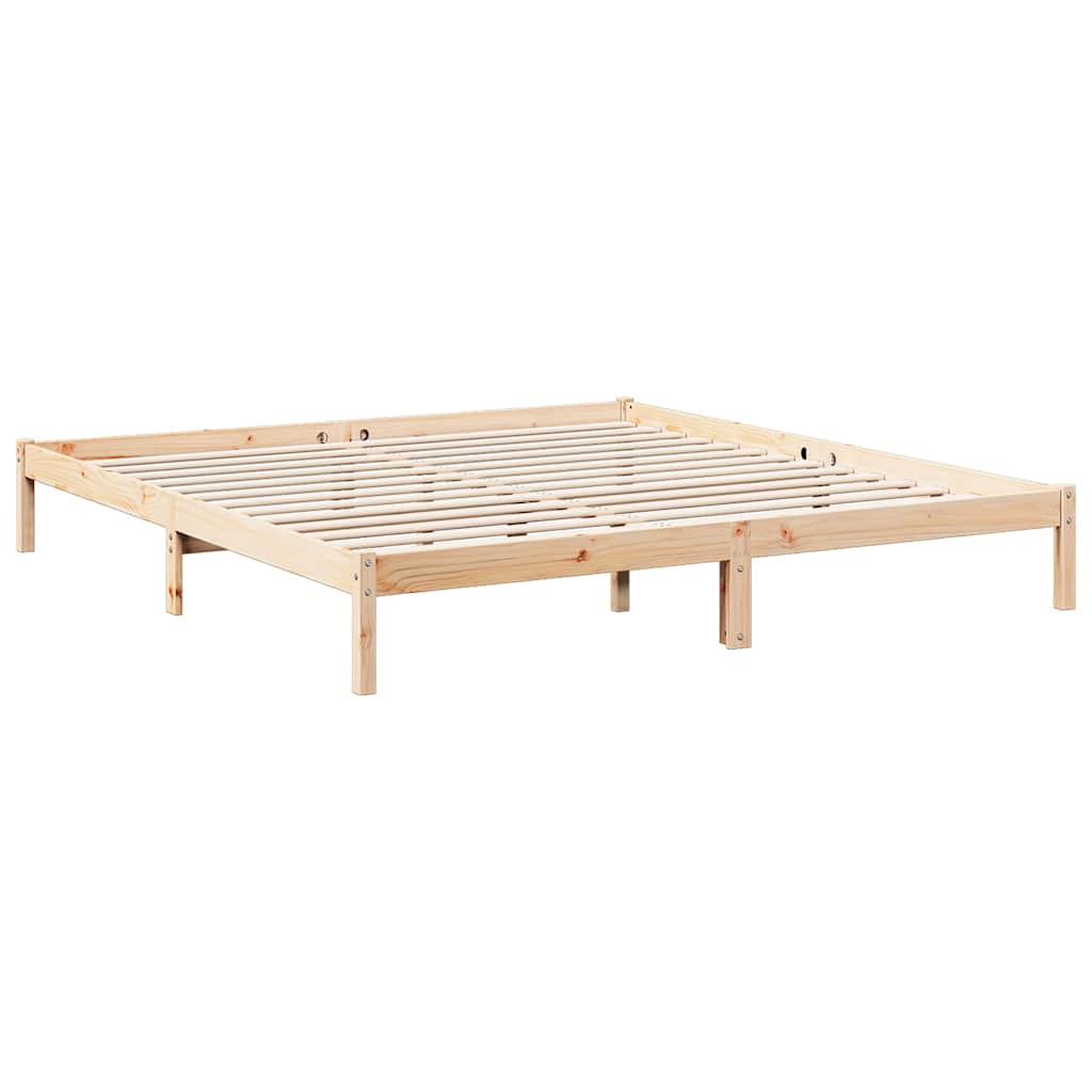 Vidaxl bedframe extra lang zonder matras massief grenenhout 200x210 cm