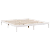 Vidaxl bedframe extra lang zonder matras grenenhout wit 200x210 cm