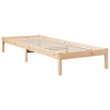 Vidaxl bedframe extra lang zonder matras massief grenenhout 80x220 cm