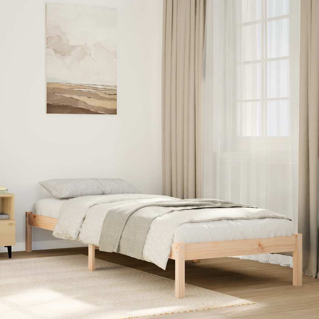 Vidaxl bedframe extra lang zonder matras massief grenenhout 80x220 cm