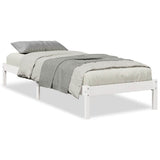 Vidaxl bedframe extra lang zonder matras grenenhout wit 80x220 cm
