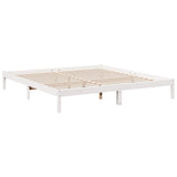 Vidaxl bedframe extra lang zonder matras grenenhout wit 200x220 cm