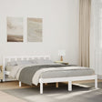 Vidaxl bedframe extra lang zonder matras grenenhout wit 140x210 cm