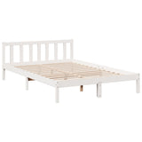 Vidaxl bedframe extra lang zonder matras grenenhout wit 160x210 cm