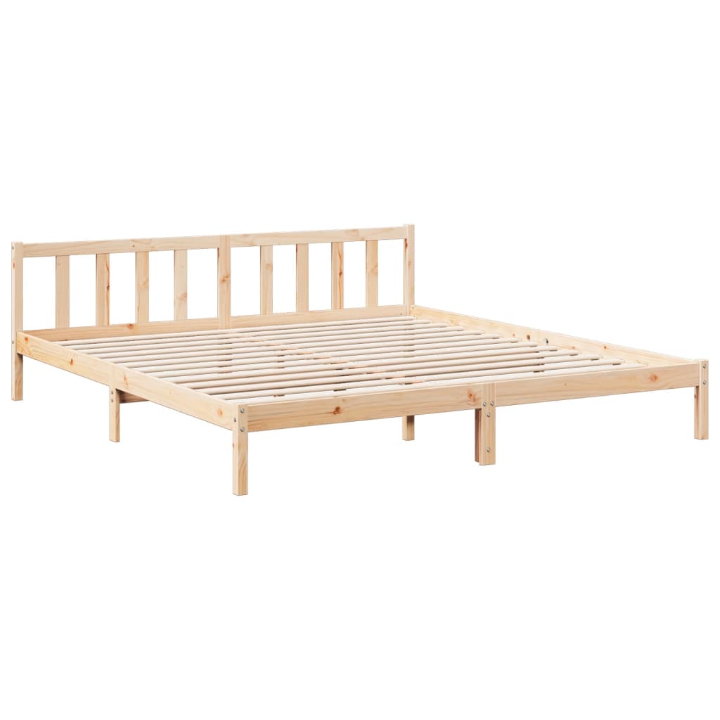 Vidaxl bedframe extra lang zonder matras massief grenenhout 180x210 cm