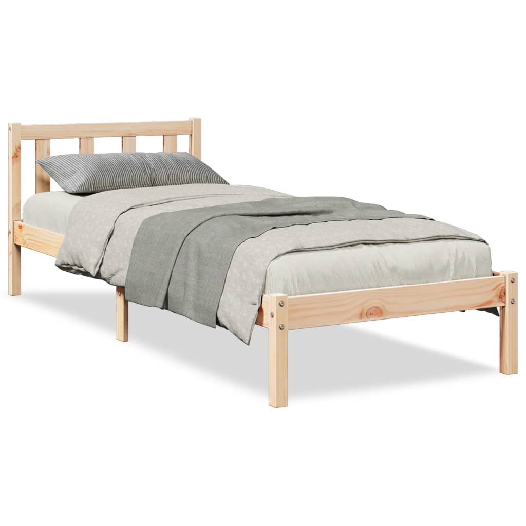 Vidaxl bedframe extra lang zonder matras massief grenenhout 80x220 cm