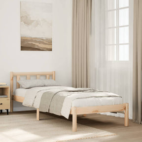 Vidaxl bedframe extra lang zonder matras massief grenenhout 80x220 cm