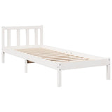Vidaxl bedframe extra lang zonder matras grenenhout wit 100x220 cm