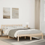 Vidaxl bedframe extra lang zonder matras massief grenenhout 140x220 cm