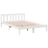 Vidaxl bedframe extra lang zonder matras grenenhout wit 140x220 cm