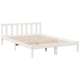Vidaxl bedframe extra lang zonder matras grenenhout wit 160x220 cm