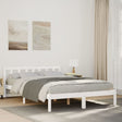 Vidaxl bedframe extra lang zonder matras grenenhout wit 160x220 cm